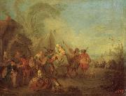 Pater, Jean-Baptiste Soldiers Setting out from the Etape France oil painting artist